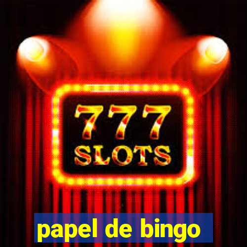 papel de bingo